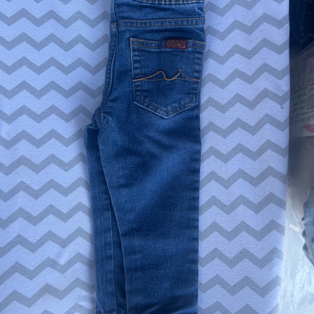 7 For All Mankind Dark Blue Skinny Jeans